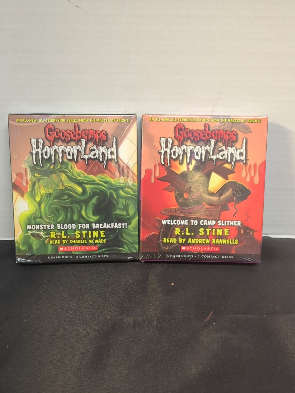 Goosebumps Audio Books Set Of 2 NEW